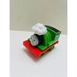 Mattel 2015 Thomas & Friends  3" inch Green Percy #6 Pullback Racer Train Toy